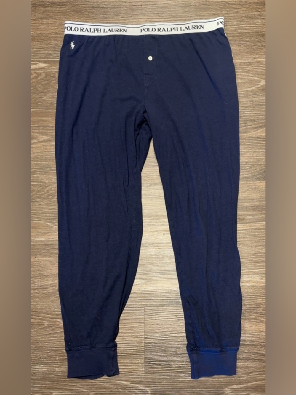 Polo Ralph Lauren Navy Lounge Joggers with Logo Waistband Size L